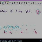 Week 9 Solving PDE Ft Finite Difference Diffusion Equation Et Al NPTEL Scientific Comp Python