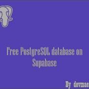 Free PostgreSQL Database On Supabase For Django Projects