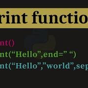 Print Function In Python Programming Output Function