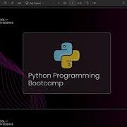 Python Programming Bootcamp Module 1 Class 2