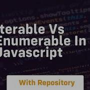 Iterable Vs Enumerable In Javascript