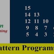 Python Number Pattern Reverse Floyd S Triangle