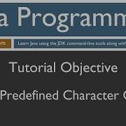 Learn Java Programming Regex Predefined Character Classes Tutorial