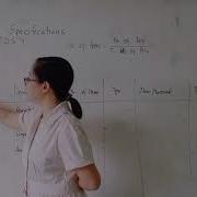 Construction Of Table Of Specifications TOS