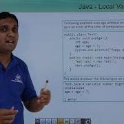 Java Local Variable