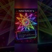 Python Star Spiral Art Turtle Graphics 07 Shorts