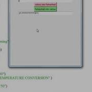Fahrenheit To Celsius App Using Tkinter Student Task