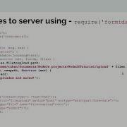 Upload A File In Node Js Using Formidable Module