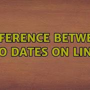 Difference Between Two Dates On Linux