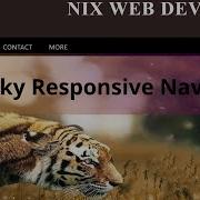 Sticky Navigation Bar Sticky Navbar Only CSS NO JAVASCRIPT