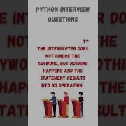 Python Interview Question 30 Which Keyword Is Used As A Null Statement In Function