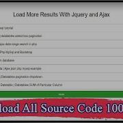 Load More Results With Jquery And Ajax Code Hunter