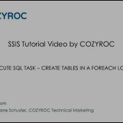 Execute SQL Task SSIS Tutorial For Beginners By COZYROC