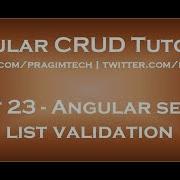 Angular Select List Validation