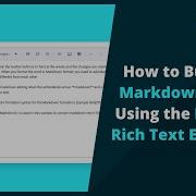 How To Build A Markdown Editor Using The React Rich Text Editor