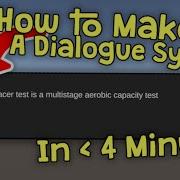 How To Make Dialogue System In Under 4 Minutes In Unity