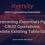 Programming Essentials Python CRUD Operations Update Existing Table Data