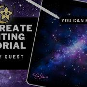 Painting A Galaxy On Procreate Easy Painting Tutorial