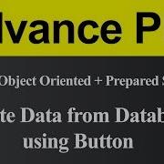 Delete Data From Database Using Button MySQLi Object Oriented With Prepared Statement In PHP Hindi