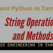 Strings In Python Learn Python In Tamil Learninglaunch2181