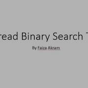 Threaded Binary Search Tree TBST