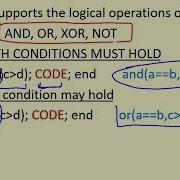 MATLAB Basics 8 Conditionals If Statement
