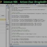 Selenium VBA Actions Class DragAndDropByOffset