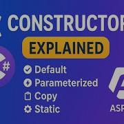 Constructors In C Default Parameterized Copy Static Constructor Tutorial