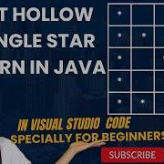 13 How To Print Hollow Triangle Star Pattern In Java In Visual Studio Code