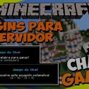 PLUGINS Para Tu SERVIDOR De Minecraft CHATGAMES MINIJUEGOS En El CHAT
