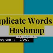 Duplicate Words Using Hashmap Interview Java Programs