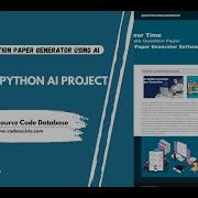 Automatic Question Paper Generator Using AI ML Python FastAPI LangChain RAG LLM ReactJS