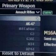 COD4 Weapon Create A Class Error