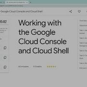 Working With The Google Cloud Console And Cloud Shell Qwiklabs Coursera