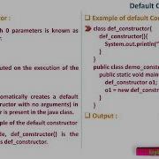 Constructors Java Programming