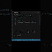Easy To Generate Secure Random Password Python Programming Django Shorts