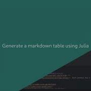 Quarto V1 5 Julia Manuscript Project Basics On Linux Journal Templates Table Generation Julia