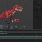 T Rex Character In Spine