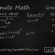 Algebra 1 Interpreting Exponential Functions