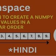 NumPy Lec 26 Np Linspace Function To Create A Numpy Array Of Values In A Particular Order