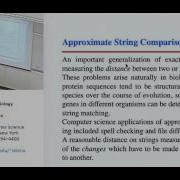Lecture 9 Projects Approximate String Matching
