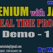 SELENIUM With JAVA Tutorials Demo 1 By Mr Vasu On 12 10 2022 8AM IST