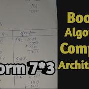 Multiply 7 3 Using Booth S Algorithm Computer Architecture BE Computer 4th Sem