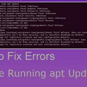 How To Fix Repository Errors While Running Apt Update On Ubuntu Linux