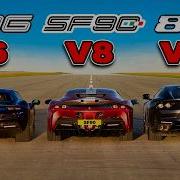 Ferrari V12 Vs V8 Vs V6 DRAG RACE