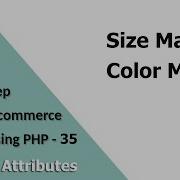 Step By Step Create An ECommerce Website Using PHP Part 35 Size And Color Master
