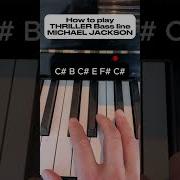 Learn THRILLER Bass Line On Piano Michael Jackson