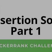 HackerRank Solution Insertion Sort In C Part 1