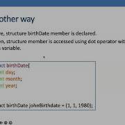 2 Initializing And Accessing A Structure Member