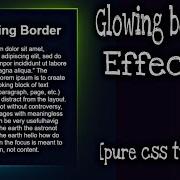 Css Glowing Gradient Border Effects Using Pure Html And Css